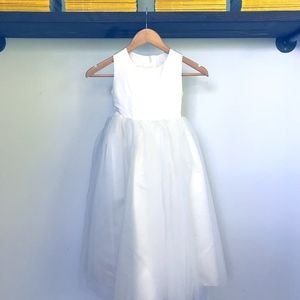 Flower Girl Wedding Occasion Tulle Dress and Sash - Sz. 5